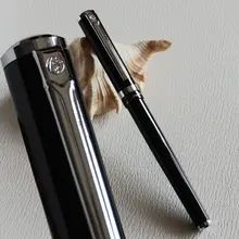 Пикассо 609 Исполнительный черный и серебряный Ролик Шариковая ручка МЕЧТА серия