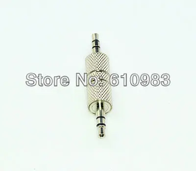 

5pcs/lot 3.5mm Male Plug to 3.5mm Male Plug Straight Connector Audio Dual Track Adapter Free Shipping