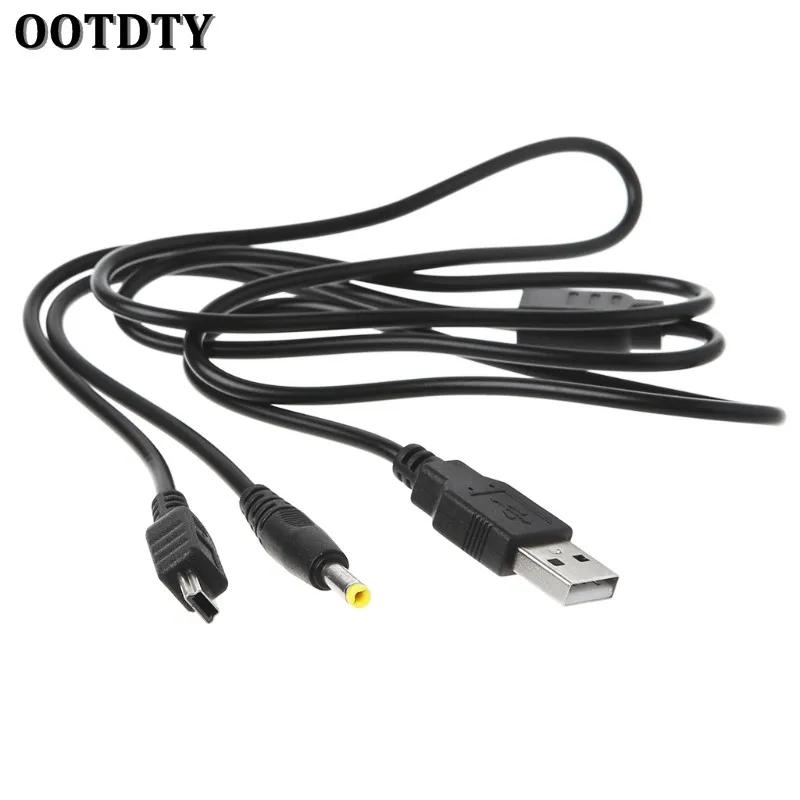 OOTDTY 2 в 1 USB кабель для передачи данных и зарядки шнур для зарядки для Оборудование для psp 2000 3000 игровые аксессуары