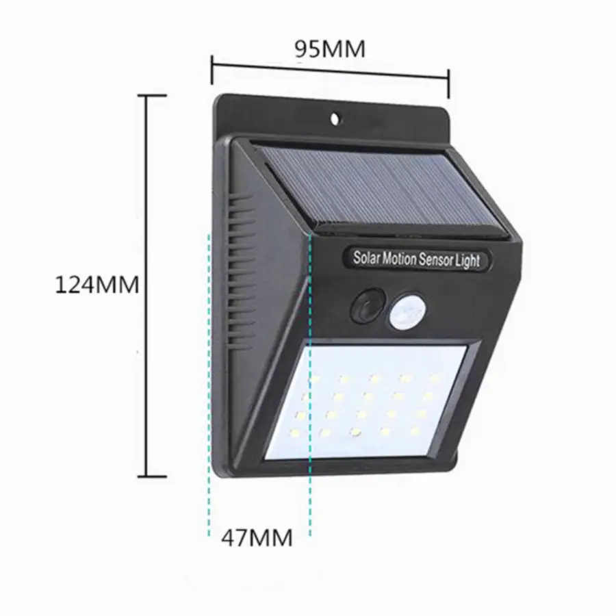 Солнечный 20 светодиодный s Открытый PIR датчик движения свет для Светодиодный сад солнечная стена Водонепроницаемый ночник украшение крыльцо лампа