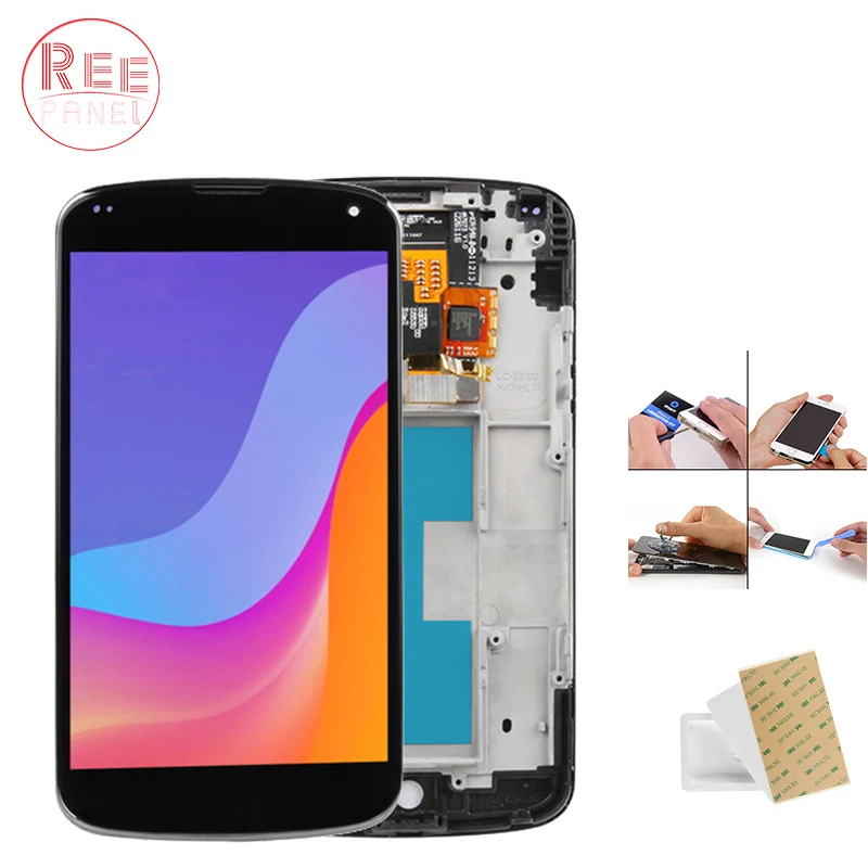

Original 4.7'' IPS Display For LG Optimus Google Nexus 4 LCD Display For LG E960 LCD Touch Screen Nexus 4 LCD Replacement Parts