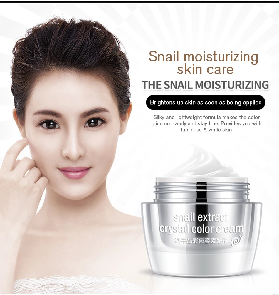 Rorec Whitening Donkey Snail Face Cream Anti Aging Facial Cream Hydrating Moisturizing Brighten Day Creams Skin Care