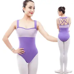 Взрослые балетные трико, боди очаровательный костюм для девочек Одежда для танцев фиолетовый тренировочная одежда для занятий