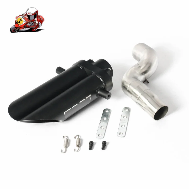 Мотоцикл Полный выхлопной системы Слипоны для 2004-2008 Kawasaki ZX6R ZX636 Глушитель Трубы