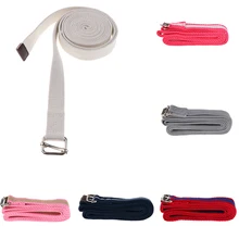 D-кольцо пояс хлопок эластичный ремень для йоги Йога Фитнес упражнения Регулируемый тренажерный зал талии для тренировки ног фитнеса ремни для пилатеса и тренировок в спортзале