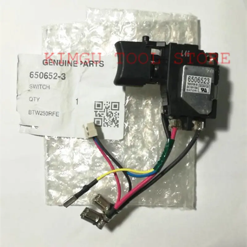 Переключатель 650652-3 Заменить для MAKITA BTW250 DTW250 DTW251RFE DTW251Z DTW250RFE DTW251RMJ BTW251Z BTW251RFE DTW251 BTW251 BTS130