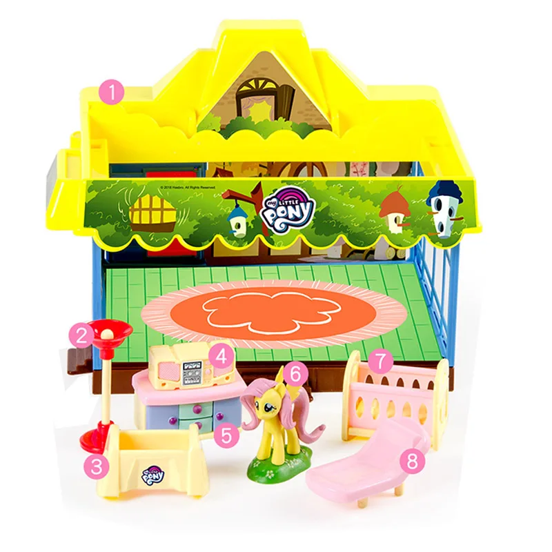 Hasbro My Little Pony экшн игрушка фигурки девочка фиолетовая Луна спальня мягкая