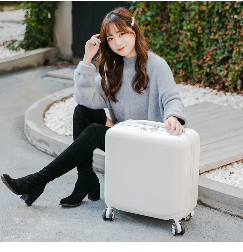 18''20 inch travel suitcase Cabin luggage spinner wheels Rolling luggage carry on Trolley luggage for kid girls travel bag