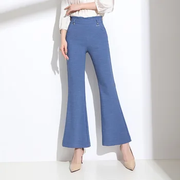 

Vadim Rushed Real Women Palazzo Pants 2019 Flared Trousers Female Paragraphs Thin Tall Waist Spring/summer Show A Undertakes To