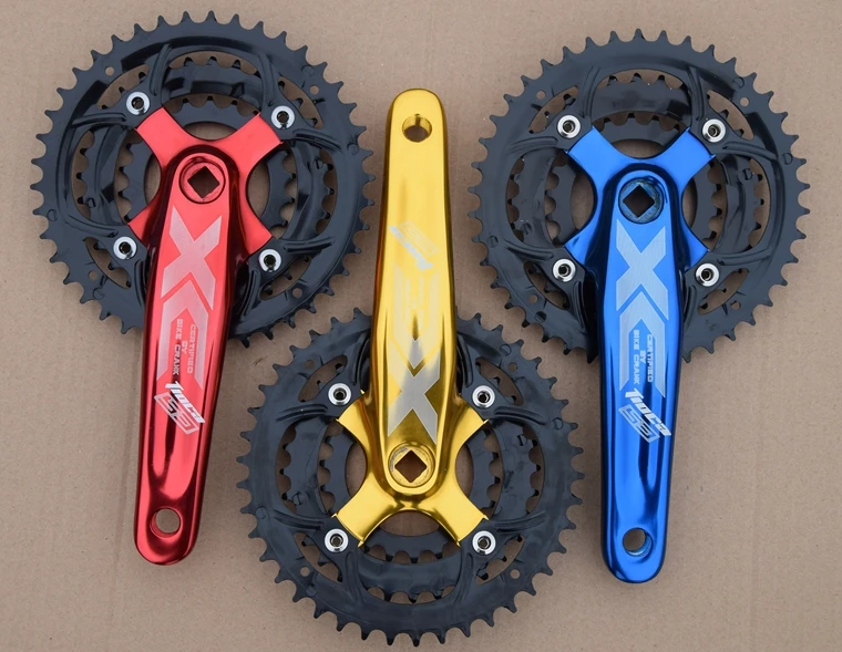 preço Mountain bike liga de alumínio pedaleira manivela roda cadeia buraco quadrado 42 T pedaleira com cadeia de Mountain bike 7 8 9 disco engrenagem dente