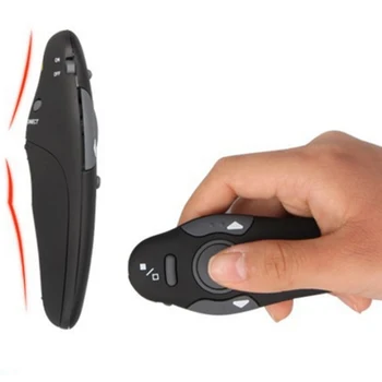 

NOYOKERE 1 PCS 2.4GHz RF Pointer Pen Wireless USB Power Point Presenter Remote Control Laser