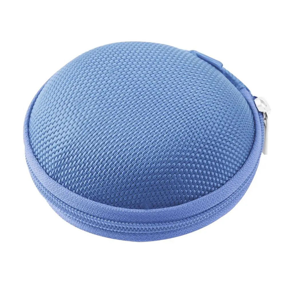 7 Colors PU leather Zipper Protective Headphone case Pouch Earphone Storage bag Soft Headset Earbuds box Usb cable organizer