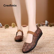 Cresfimix/Женская мода; сезон весна-лето; слипоны; обувь на плоской подошке Женская Удобная обувь; танцы в стиле ретро; лоферы; Женская Повседневная Уличная обувь; a2029