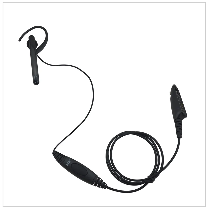 One Wired Radio Earpiece G loop Boom mic Ear Bar Mic PTT Headset for