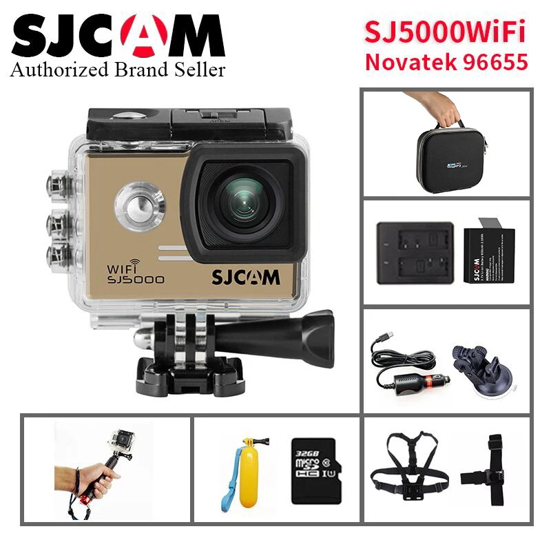 

Original SJCAM SJ5000 WIFI Action Camera 30m waterproof 2.0' Screen 1080p HD 14MP sport Camera go extreme pro cam VS EKEN H9R/H9