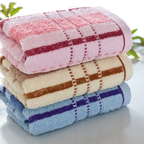

Multicolor Striped Cotton Towel Large Soft Breathable Household Bath Face Towel