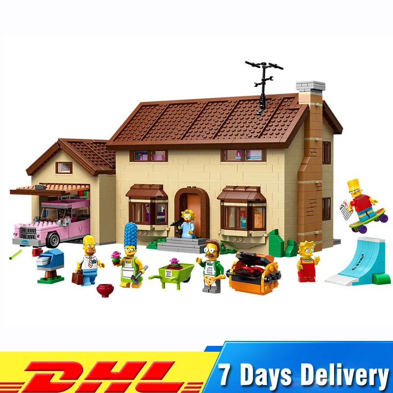 

Lepin 16005 2575Pcs The Simpson's Family Kwik-E-Mart Model Building Compatible LegoINGlys 71006 Blocks Bricks Toys for Children