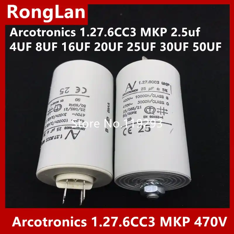 Condensatore Originale Arcotronics MKP 1uF 420V/470V Ceramico 1.27.4ACF - Nuovo