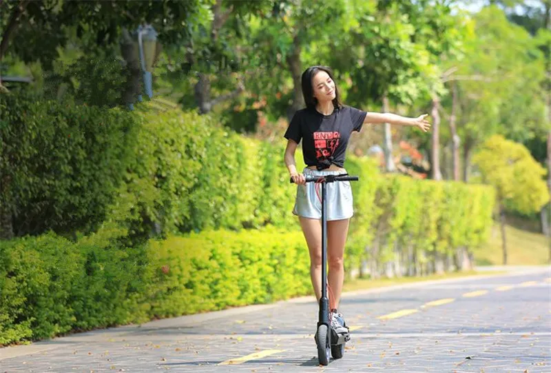 Daibot Folding Kick Scooter Two Wheel Electric Scooters Foot Control Acceleration Samsung Cell Battery Electric Scooters Adults  (24)