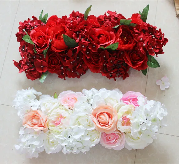 

SPR wedding arch row runner flower road lead artificial flower wall arrangemen10pcs/lot wedding backdrop decoration