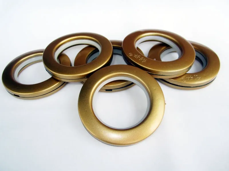 Аксессуары для штор, желтое пластиковое беззвучное кольцо, Кольцевое ушко, пряжка, 3 цвета, римское кольцо для втулки, верхнее занавес cp0052#3