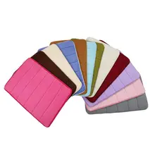 1 шт., пенный ванный коврик с памятью, горизонтальный коврик в полоску для ванной, Нескользящие коврики для ванной, 12 однотонных цветов,, коврик для ванной комнаты