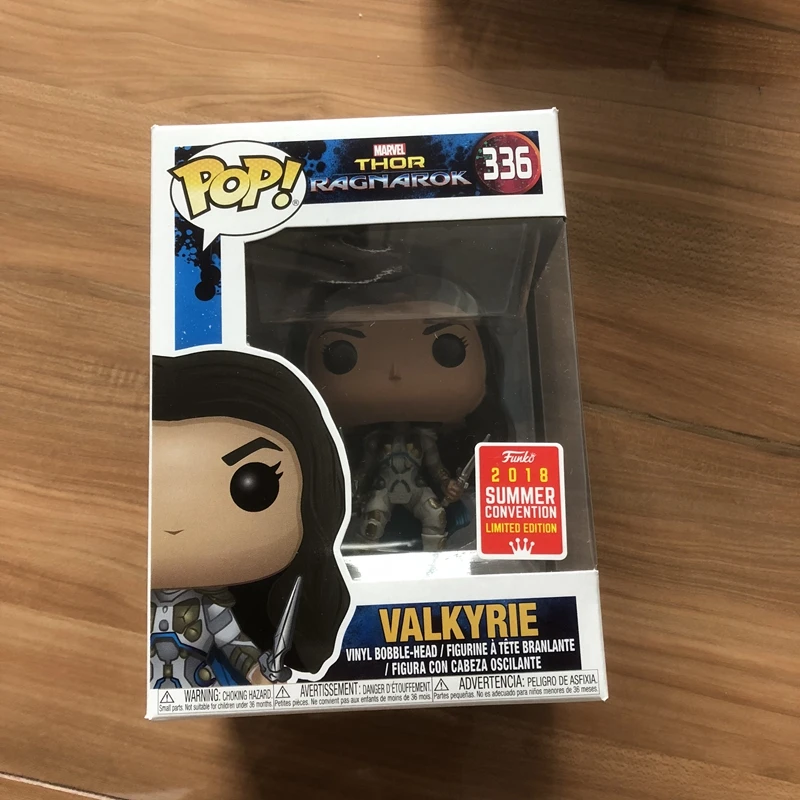 2018 SDCC эксклюзивный Funko pop Официальный Marvel: Thor Ragnarok-Valkyrie #336 Виниловая фигурка