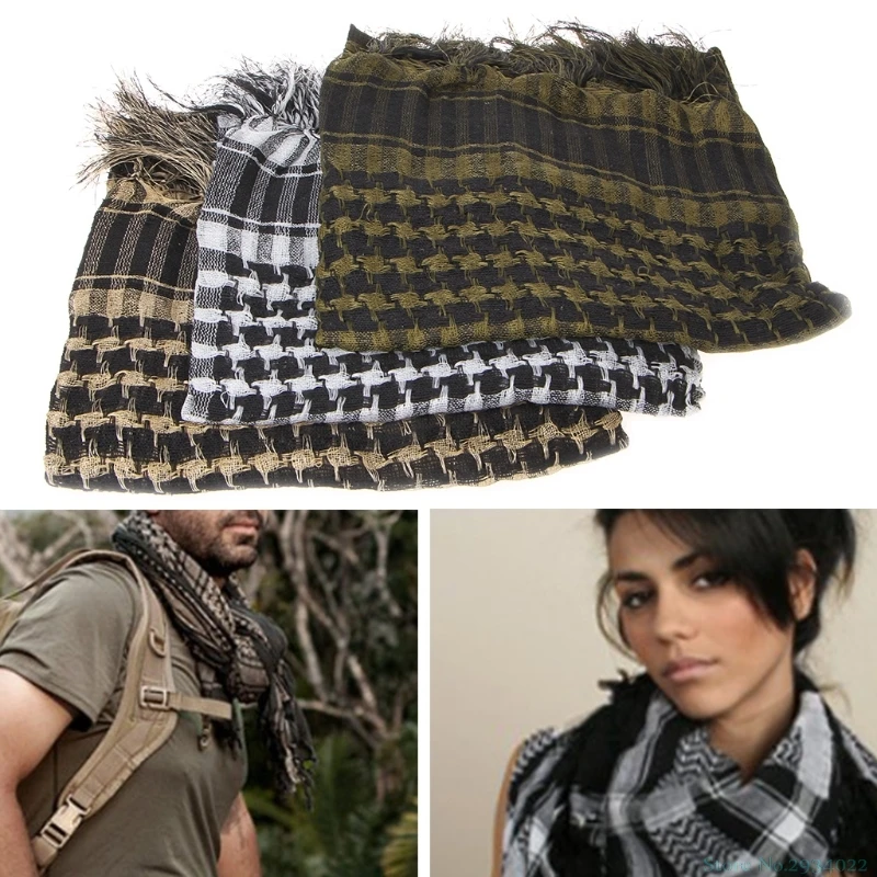 

New New Military Tactical Keffiyeh Arab Scarf Hunting Cycling Shawl Head Wrap Army Camo Drop Ship