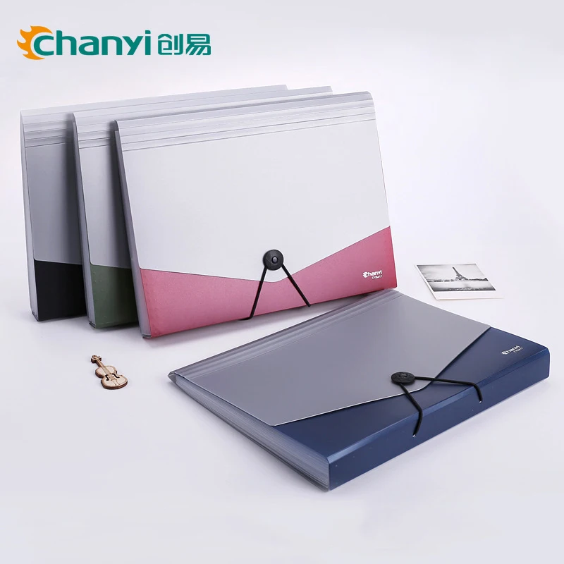 Chuangyi A4 папка для файлов 13 индексных карманов слои документов обучение работа металлический цвет Широкий кошелек Органайзер школьная сумка