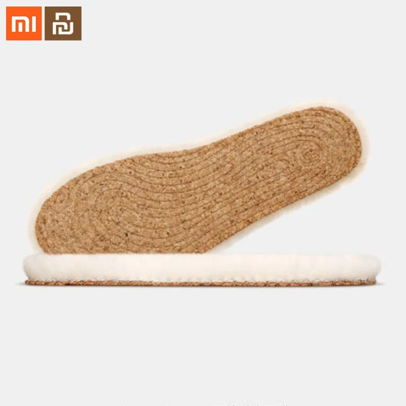 Стельки Xiaomi youpin Core Step из мягкой древесной шерсти для женщин и мужчин теплая