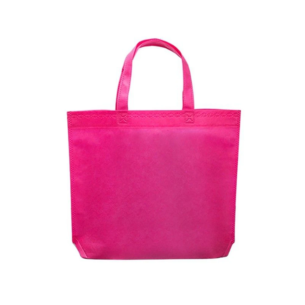 Многоразовая холщовая хлопковая тканевая сумка для покупок, женская сумка на плечо, нетканый экологический чехол, органайзер, многофункциональная сумка для покупок - Цвет: rose