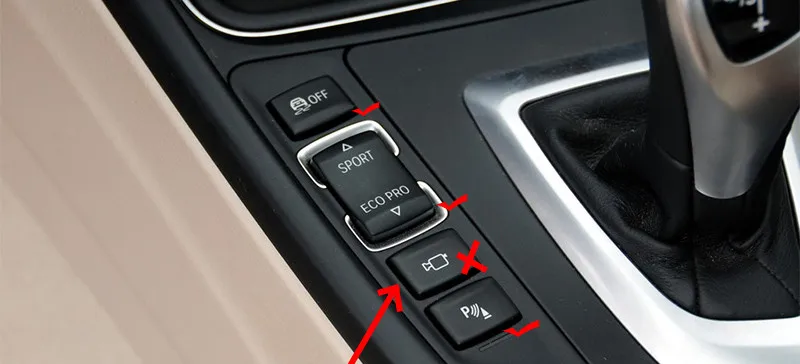Кнопки переключения автомобильных фар, декоративные блестки для BMW 3 4 серии F30 F32 F34 X1 F48, декоративные наклейки на внутренние кнопки