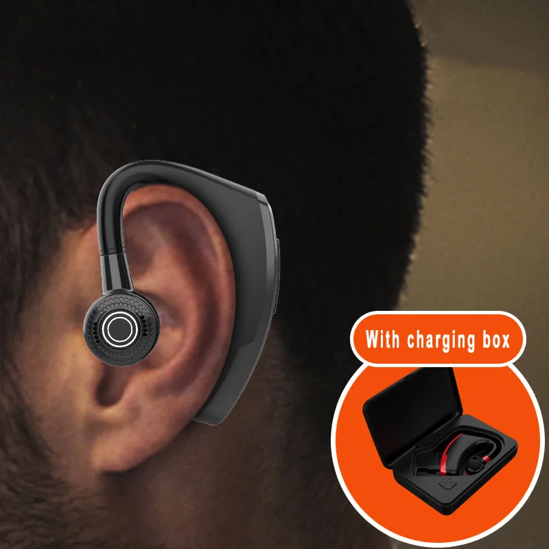 Fast Charging V10 Handsfree Business Bluetooth 5 0 Headphone Mic Voice Control Wireless Headset For Drive Noise Cancelling PK V9