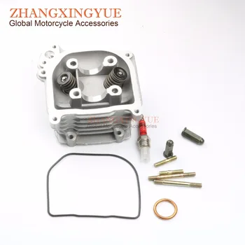 

52mm EGR Big Bore cylinder head & A7TC Spark Plug for GY6 50cc upgrade 105cc 139QMB Scooter 4T