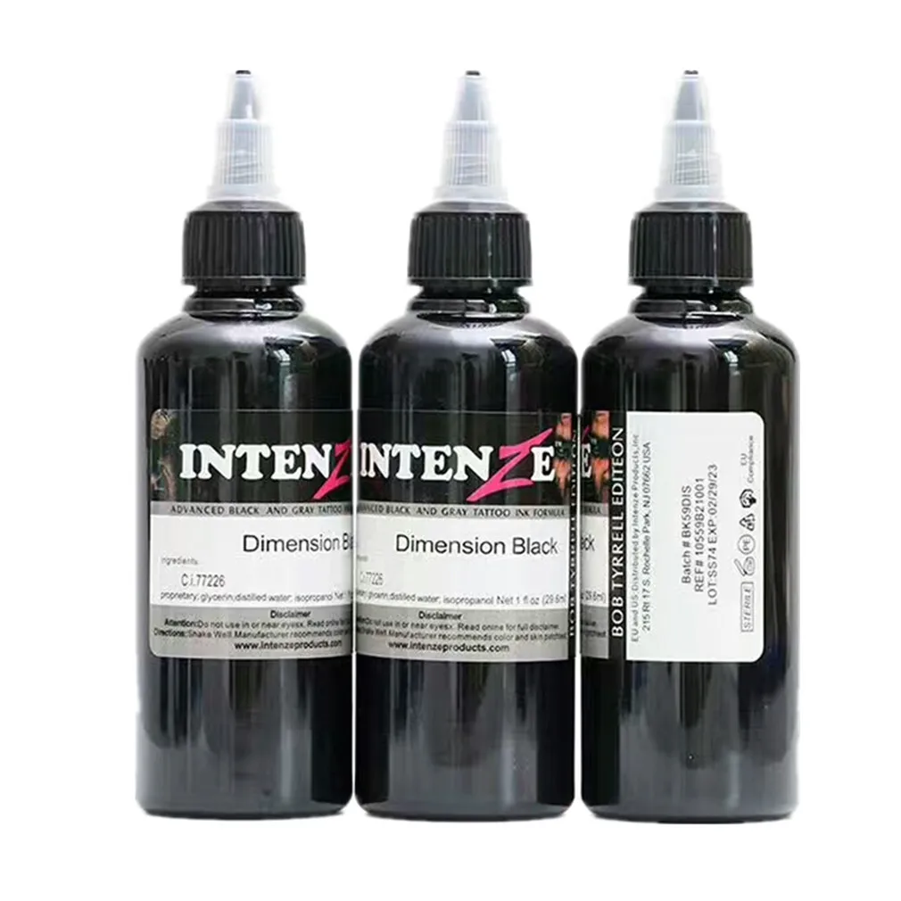Powerful eyebrow make up tattoo ink Black Time inks 3 oz tattoo inks