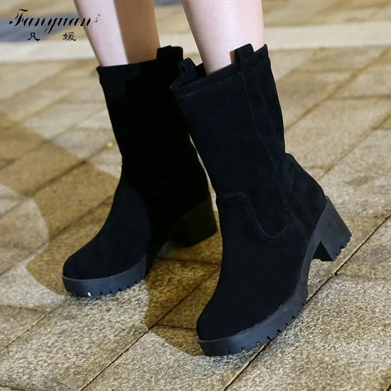 Г., Новое поступление, модная осенне-зимняя женская обувь с круглым носком простые Стильные женские ботильоны на резиновой подошве