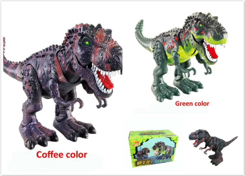 2017 Fashion Gift Kid Electric toy large size walking dinosaur robot With Light Sound Tyrannosaurus Rex kids Educational toys 2
