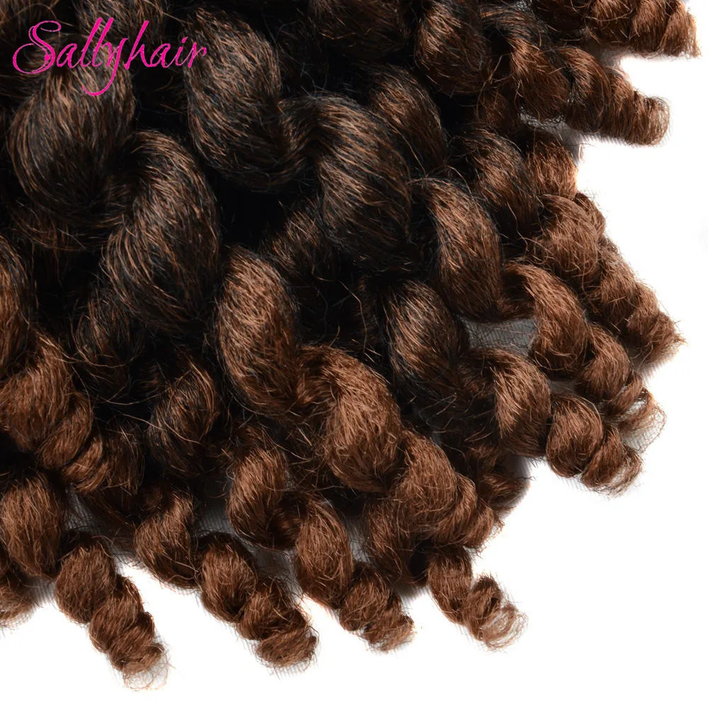 Sallyhair Jumpy Wand вязанные волосы Омбре косички синтетические кудрявые наращивание