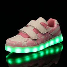 2016 font b Kids b font Fashion font b Luminous b font font b Shoes b