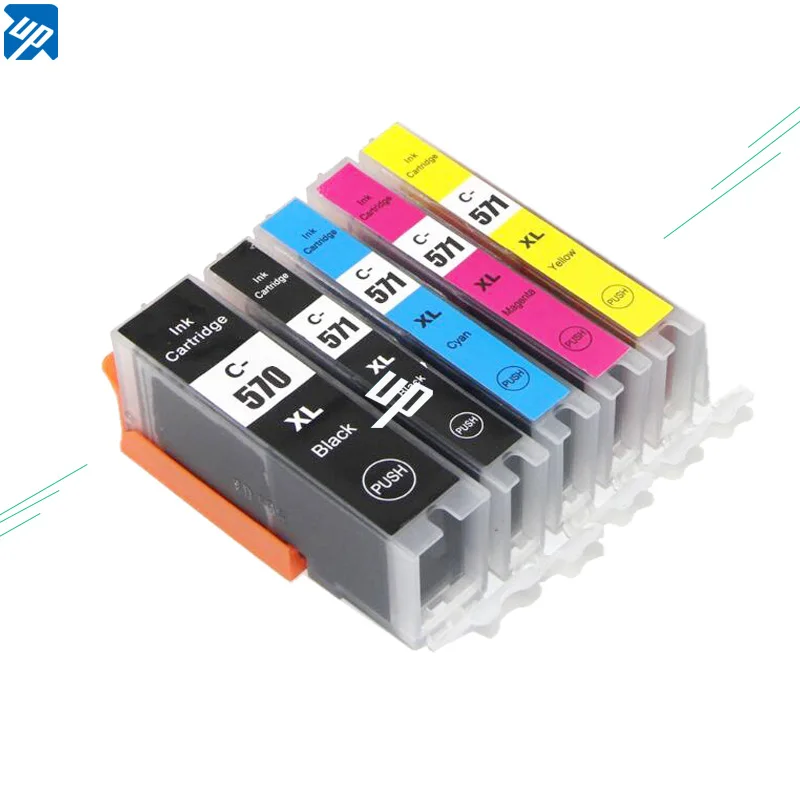 5pk 570 571 PGI CLI картриджи с чернилами для принтера canon MG5750 MG5751 MG5752 MG5753 MG6850 MG6851 MG6852 MG6853
