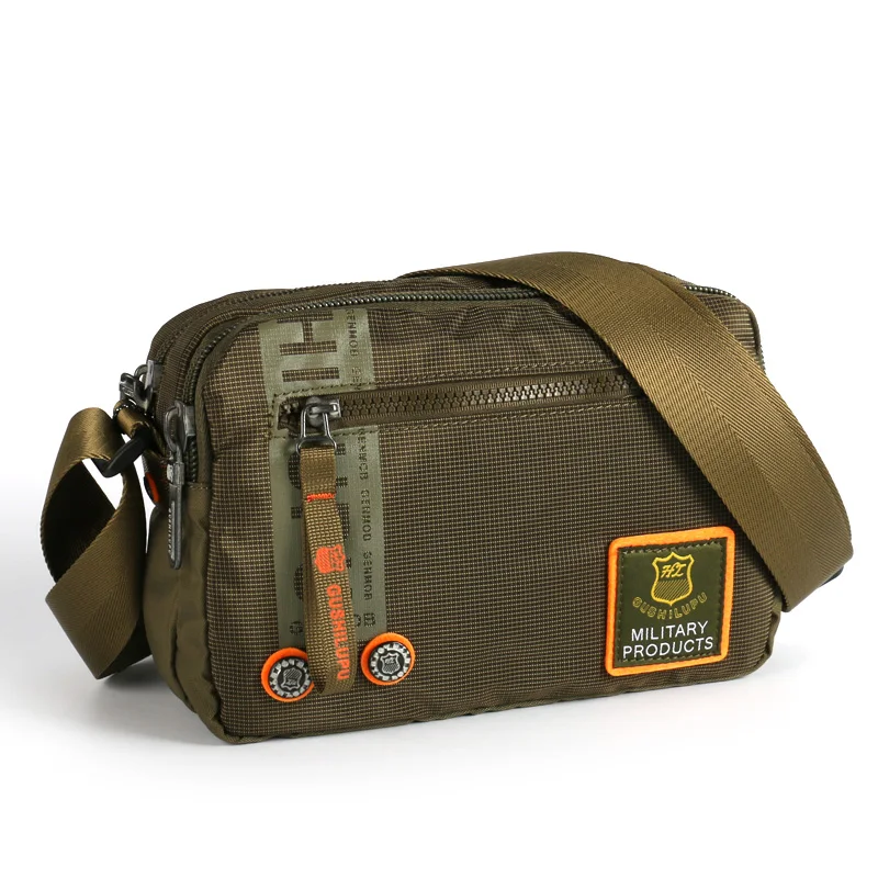 Ruil многофункциональные мужские холщовые сумки-мессенджеры водонепроницаемые повседневные дорожные сумки из ткани Оксфорд - Цвет: Army Green