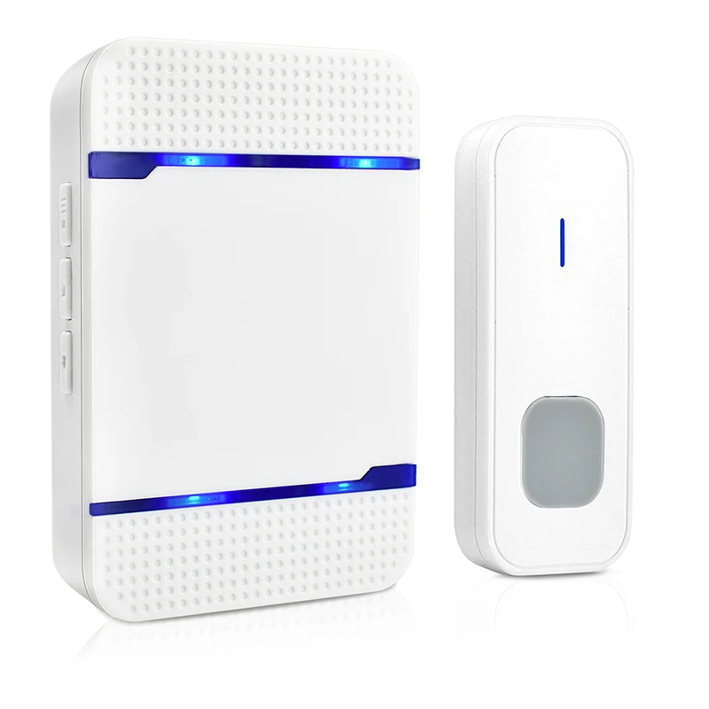Wireless Doorbell LED Smart Home DoorBell 200m Transmitted Range Mini Door bell 50 Ring Tunes | Безопасность и защита
