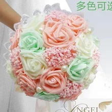 Искусственные Свадебные букеты букет невесты корейские Цветы свадебное Моделирование Свадебные цветы держат реквизит