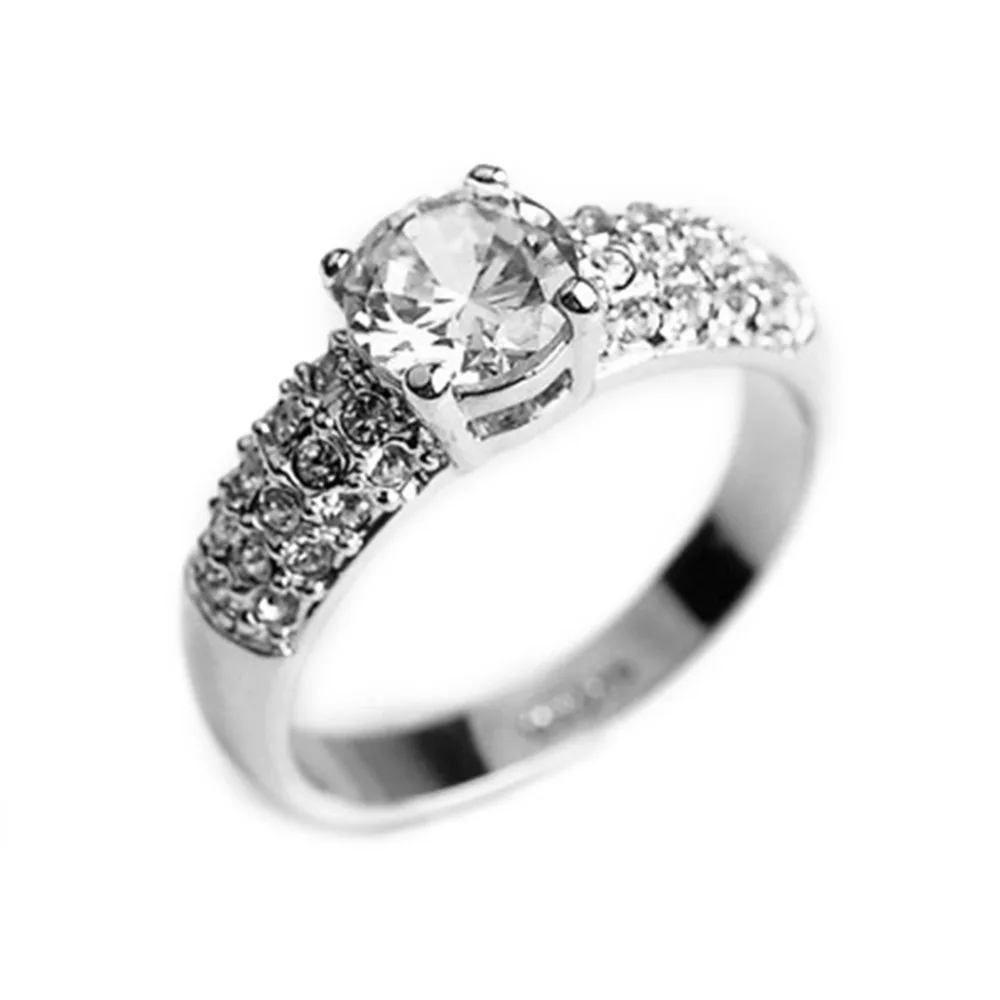 Brand New Hot Fashion Zinc Alloy Zircon Ring Women Wedding Marriage
