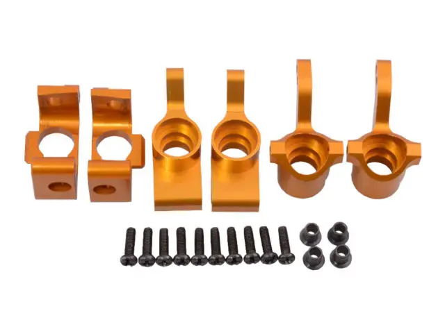 

RC Yellow Alum Steering F/R Hub Carrier (L/R) For WR8 Flux HPI Bullet 3.0 ST/MT