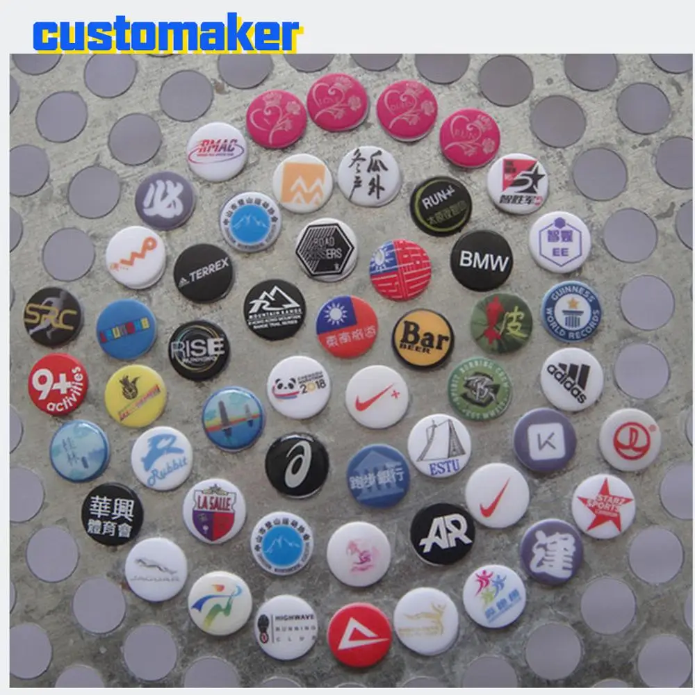 

60pcs Customized marathon number buckle 3D printed number cloth buckle marathon number book buckle number bib fix buckle Running