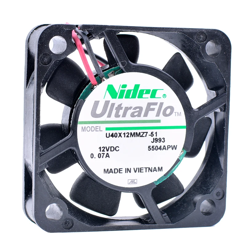 

COOLING REVOLUTION U40X12MMZ7-51 4cm 4010 40mm fan 12V 0.07A Small quiet cooling fan North and South Bridge