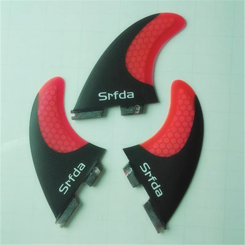 Srfda доски для серфинга Подруливающее установить синий FCS II G5 Новый Surf fin Скег fiberglass with Carbon плавники Размер M синий и красный цвета желтый