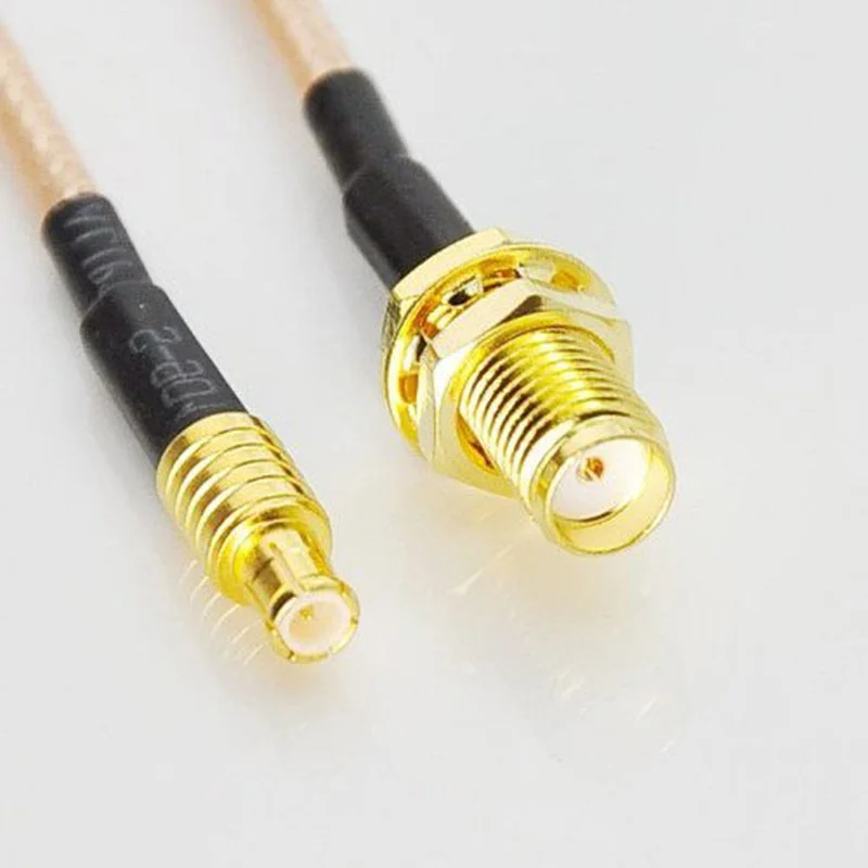Buy 7CM MCX Male Plug to SMA Female Bulkhead