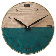 Homingdeco 30 см простые настенные часы в винтажном ретро стиле из твердой древесины, немые настенные часы, домашний декор, Прямая поставка